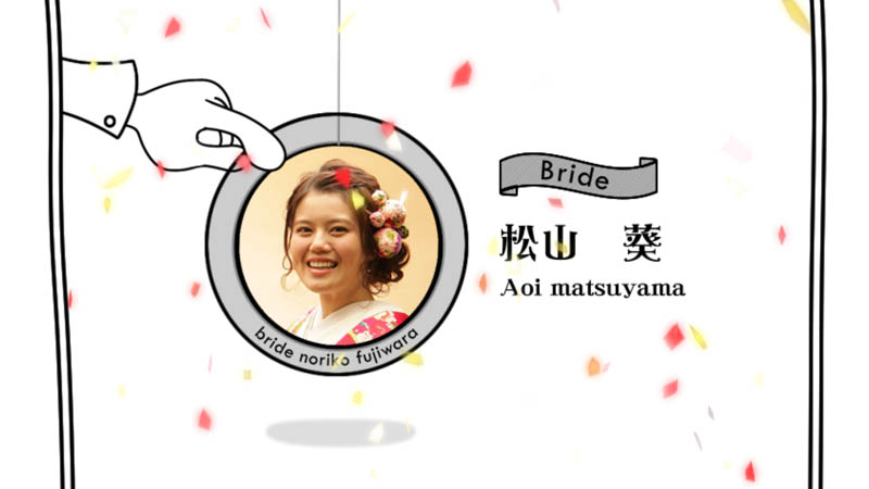 結婚式のプロフィールムービーのかわいいを選択！